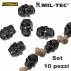 Set 10 Pezzi di Cord Stopper Skull MILTEC Ferma Cavo Cordino PARACORD Teschio BK