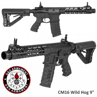 G&G CM16 Wild Hog 9" Fucile Elettrico Mosfet Keymod M4 Softair 6mm