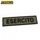 Patch Ricamata Identificativa Esercito 12 x 3 cm Militare con Velcrogr OD