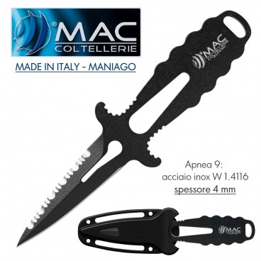 Knife Coltello Sub MAC Coltellerie Apnea 9 BE MADE IN ITALY Maniago Acciaio INOX