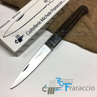 COLTELLO CALTAGIRONE ARTIGIANALE FRARACCIO MADE IN ITALY 100% Manico Wengè cm 23