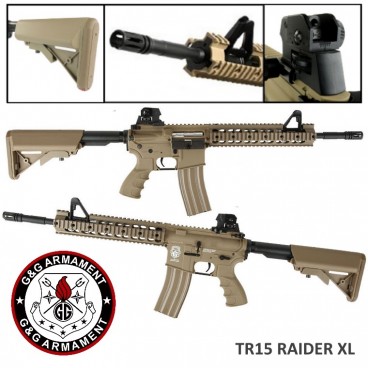 G&G TR15 Raider XL Blow-Back GG29SCT Fucile Elettrico M4 Softair