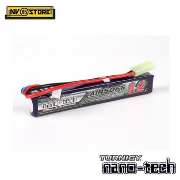 Batteria Lipo TURNIGY NANO TECH 7,4V 1200mAh 15-25C Tamiya per Fucili Softair A