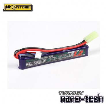 Batteria Lipo TURNIGY NANO TECH 7,4V 1200mAh 25-50C Tamiya per Fucili Softair A