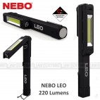 Torcia NEBO LEO 220 Lumens Base Magnetica Pieghevole Chiudibile con Snodo 180°