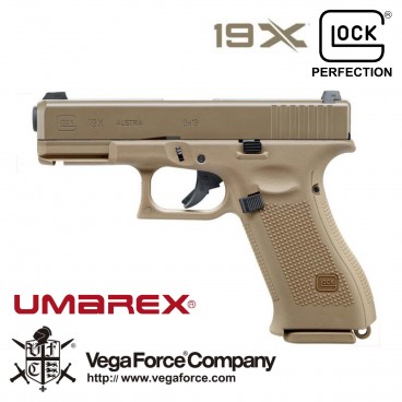 Pistola GLOCK 19X VFC UMAREX 6mm Gas GBB BlowBack