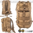 ZAINO TATTICO INCURSORE 30 Lt SBB BRANCALEONI ESERCITO SOFTAIR SURVIVOR BK NERO