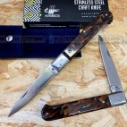 COLTELLO CALTAGIRONE ARTIGIANALE FRARACCIO MADE IN ITALY 100% CACCIA Ulivo cm 20