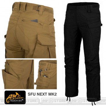 Pantaloni HELIKON-TEX SFU Next MK2 Pants Tattici Militari Outdoor Uomo NERO BLACK