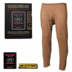 Pants MFH Underwear Level 2 GEN III Pantaloni Intimo Termico Caccia Militare BK