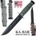 KNIFE COLTELLO KA-BAR FILO COMBINATO **ORIGINALE 100% MADE IN USA** FODERO KYDEX