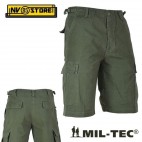 BERMUDA PANTALONI MILTEC BDU RIPSTOP SHORTS CARGO TASCONI SOFTAIR SURVIVOR OD2