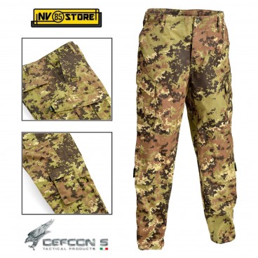 Pantaloni DEFCON 5 BDU Tactical Pants Combat RIPSTOP Militari Softair VEGETATO