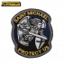 Patch Ricamata Saint Michael Protect US 8,5 x 7 cm Militare Blu-Y con Velcrogrip